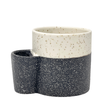 Ceramic Smudge Holder • Sand Black